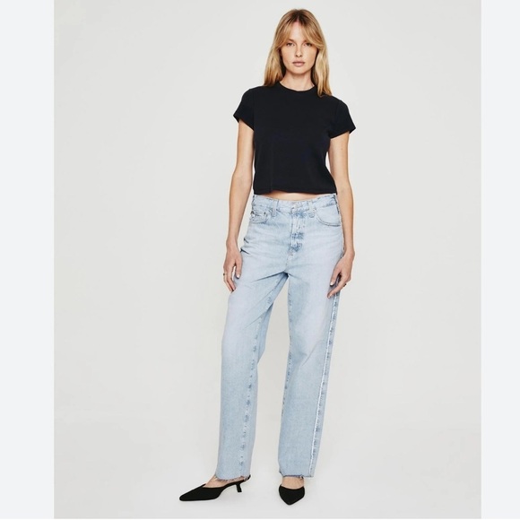 AG Adriano Goldschmied Clove Rework Relaxed Vintage Straight Jeans Blindsided 23 - Picture 1 of 13